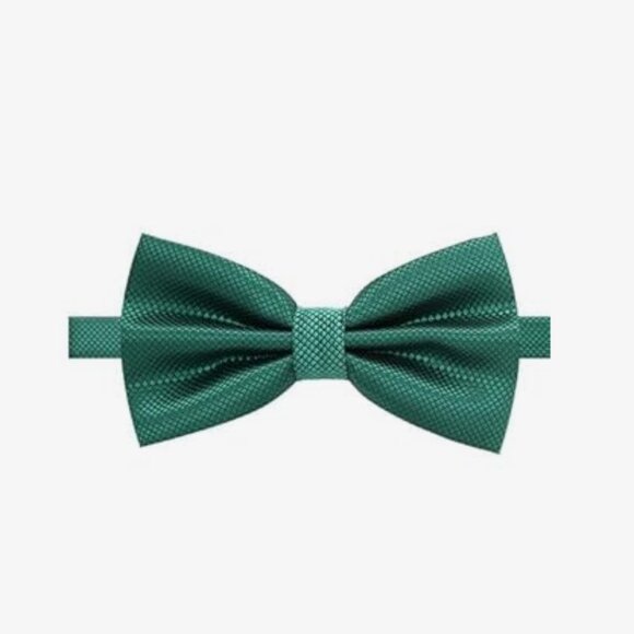 Elegant Bow Tie Bowtie Polyester Green Checkered - Picture 1 of 4